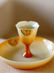 Fanyu Hand-Painted Ceramic Tea Cup Floral Mouth Precise Handmade High Aesthetic Value Goddess Owner Cup Single Cup