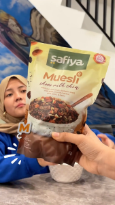 Muesli Choco Milk 840 Gram Safiya | Sereal Oat Muesli With Chiaseed