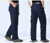 STRAIGHT CUT 6Pocket Kerja Cargo Stretchable Lelaki MultiPocket Pants