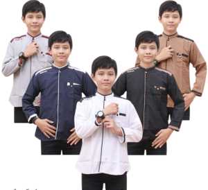 Baju Koko Remaja SMP Lengan Panjang