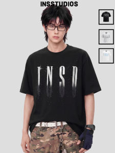 Flash Logo Studded Summer Loose T-Shirt