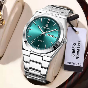 POEDAGAR Luxury Original Man Clock Date Luminous Waterproof Stainless Steel Men Wristwatch Business Fashion Quartz Mens Watches