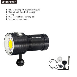 Professional Underwater 27 LED Photography Light Highlight Lamp 20000Lumens Diving Flashlight 100M Waterproof Video Camera torch