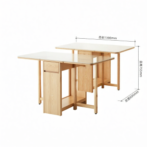 YUANSHI YUANSU | Folding Solid Wood Oak Dining Table