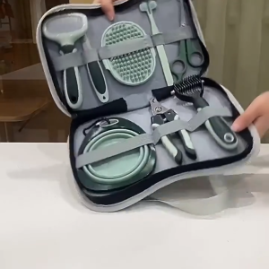 Pet Grooming Kit Cat And Dog Hair And Nail Trimming Kit Dog Grooming Scissors Hair Removal Comb Dog Toothbrush