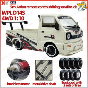 XKS WPL D14S 1/10 2435 Brushless Motor Electric RC Drift & Climbing Truck 2.4G Remote Control LED Off-Road Toy Gift for Boys