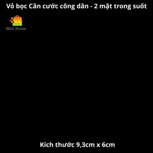 Vỏ bọc căn cước công dân 2 mặt trong suốt bao túi đựng thẻ học sinh viên bằng lái bảo hiểm y tế ATM cccd CMND