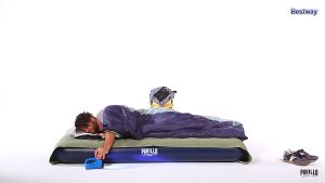 Kasur Angin single twin double Air Bed Matras Kamar Anti KempesBerkualitas + POMPA