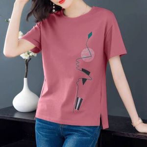HUAXUNRAN | Fashionable Loose Short Sleeve T-shirt for Plus Size Women