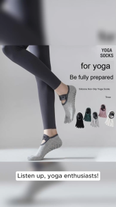New! Five-toe yoga socks non-slip socks - thickened silicone non-slip bottom suitable for skipping/dancing/Pilates exercise ultra-thin and breathable in summer