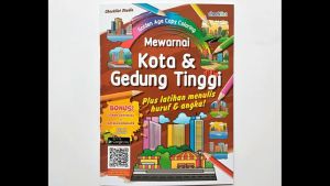 Buku Mewarnai Kota & Gedung Tinggi Bonus Stiker Aktivitas Anak