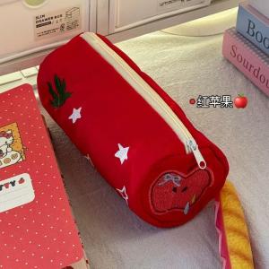 Túi Đựng Bút Chì Dung Tích Lớn Phong Cách INS Dành Cho Nữ Học Sinh Túi Đựng Bút Chì Bằng Vải Nhung Đựng Nhiều Đồ Dùng Học Tập