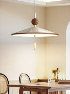 HUIPU ZHAOMING | Retro Walnut Color Full Spectrum Eye-protection Chandelier