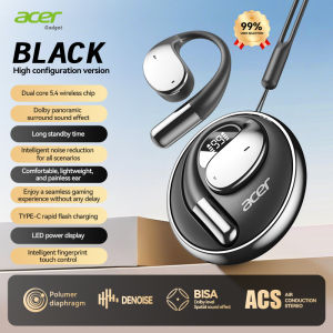 Acer OHR550 Open-Ear Ear-Hook TWS Wireless Bluetooth 5.4 Earbuds HiFi Sound Noise Cancelling Sports Headphones with 20H Battery & LED Display
