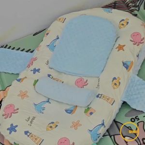 2in1 Portable Baby Nest Bed Anti-spill Milk Pillow Support Newborn Feeding Mattress Tilam Bantal Menyusu Baby