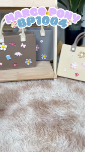 Marco Pony กระเป๋าชายหาด ผู้หญิงกระเป๋าถือ พกพาสะดวก เหมาะสำหรับการช้อปปิ้ง ความจุสูง ดีไซน์ระบายอากาศทันสมัย BP1004