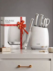 DUMIK | Integrated Full Stainless Steel Knife Set Two-in-One