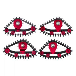 4PCS RC Crawler Snow Tires Sets Simulate Sandmobile Wheel Conversion Accessories For 1/18 RC Crawler Car TRX-4M Upgrade Parts