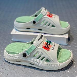 Mens Summer Casual Thick Bottom Anti-Slip Odor-Resistant Beach Sandals Driving Comfortable Slip-On Flat Heel EVA Slippers