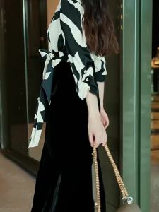 Stylish Workwear Velvet Mermaid Dress