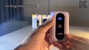 Sạc dự phòng 22.5W Joyroom Colorful siêu nhỏ 10.000mAh tích hợp cáp sạc nhanhsạc nhiều thiết bị iP Samsung Opp