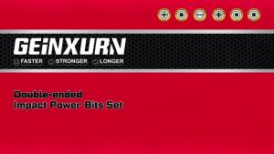 Geinxurn Impact Double End Screwdriver Bit Set 2.56’’ #2 Phillips Magnetic S2 Steel 2-Sided Bits with M-Box Storage. Durable