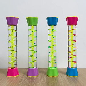 CHERRY Liquid Motion Bubbler Hourglass Oil Drop Timer Visual Sensory Stimulation Calming & Soothing Anxiety ADHD Autism