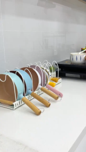 GSlife Pot Lid Rack ชั้นวางหม้อแบบยืดหดได้ ปรับความกว้างได้ ชั้นวางฝาหม้อ ชั้นเก็บของในครัว ชั้นวางของ