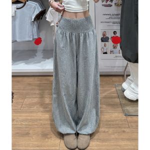 YIFANSHI | Relaxed Checkered Wide Leg Pants