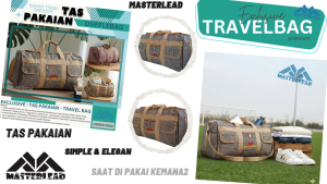 Free Shipping - TRAVEL BAG POLO Tas Travel Pria Wanita Tas Baju Tas Mudik Tas Pakaian Tas Liburan Dan Pulang Kampung Volume Hingga 50 Liter Tas Jalan Jalan Tas Pakaian Anak Bayi