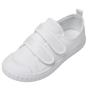 Childrens White Shoes Girl White Cloth Shoes Boys Plimsolls Primary School Students White Sneakers Kindergarten Indoor Sneaker