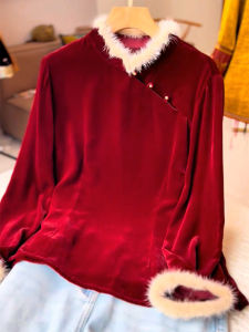 QINGNAER | New Chinese Style Dignified Large Size Womens Top