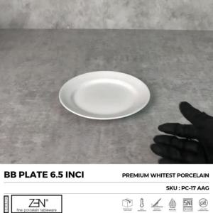 ZEN Piring Keramik Putih Rim HORECA Series Isi 1