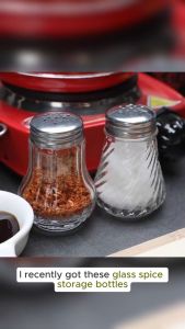 Glass Spice Storage Bottle Shaker Seasoning Jars Cooking Toothpick bottle