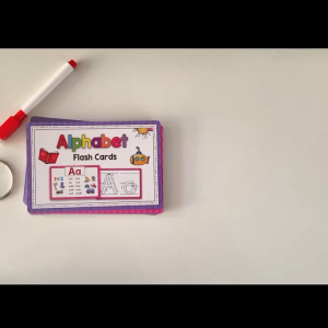 26 English Alphabet Phonics CVC Words Resuable Letters Baby Flash Cards Learning Falsh Cards Kids Learning