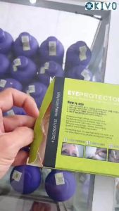 Hộp 50 Miếng Dán Trán Che Mặt Khi Làm Tóc Cắt Tóc Nhuộm Tóc Cắt Mái Xịt Phun Tóc Trang Điểm Làm Hóa Chất - Bảo Vệ Mặt Tạo Kiểu Tóc - Nhựa Mica Trong Suốt Dành Cho Salon Cắt Tóc Barber - Kivo