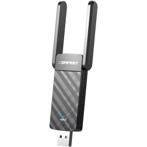 Comfast | Comfast WiFi6 AX USB Adapter 1800Mbps 2.4G&5G Dual Band USB 3.0 WiFi 6 Wireless Network Card PC Transmitter Receiver Win10/11