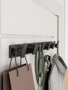 Wall-Mounted Luxury Clothes Hook Entrance Hall Coat Rack No Drilling Required Door Back Hanging Rack Multiple Hooks Space Saver