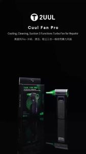 2UUL DA97 DA970 Cuul Fan Pro Cooling Cleaning Suction 3 Functions Turbo Fan for Repair For Phones Motherboard Welding Repair