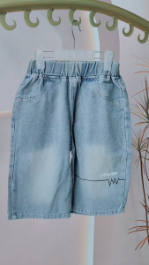 Denim Short for Kids Boys 5-12 Years Old Korean Style Christmas Party Outfit Maong Middle Pants Short for Boys