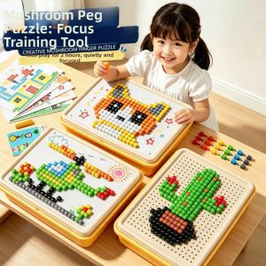 BTOP | Large Mushroom Pegs Educational DIY Building Blocks