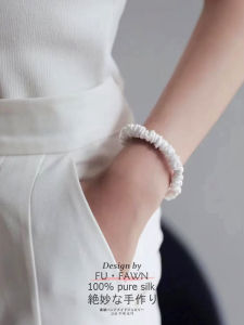 Silk Hair Ties for Women Fashionable Elegant Original Design Hair Bands New Fresh out Freshness High End Satin Hair Bands