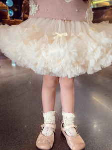Princess Style Short Tulle Skirt for Girls Baby Baby Dance Skirt Fluffy Half-length Mesh Skirt Childrens Fashion Rabbit Skirt