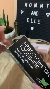 [Twin Pack] Bamboo Charcoal Black Toothpaste 105g Sufficient Weight Deep Clean Mint Flavor Teeth Whitening Bad Breath Stains Oral Care