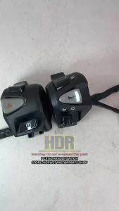Domino Universal Motorcycle Handle Switch For Honda Click with Pssing Light Hazard Light PLug and play