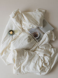 Japanese Style Cotton Soybean Blanket Simple Double Layer Summer Air Conditioner Blanket Cool Autumn Winter Thickened Quilt Core Home Use