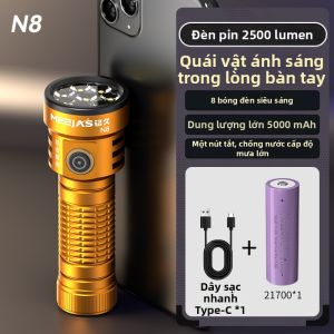 MEEJAS | Đèn Pin LED Công Suất Lớn Chiếu Xa Sạc Được Tiện Lợi