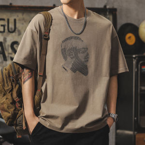 Heavily Embroidered Retro Loose Round Neck T-Shirt