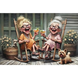 Senior Friends Jigsaw Puzzle 500/1000/1200/2000PCS Heartwarming Scene Focus Activity Leisure Time Gift