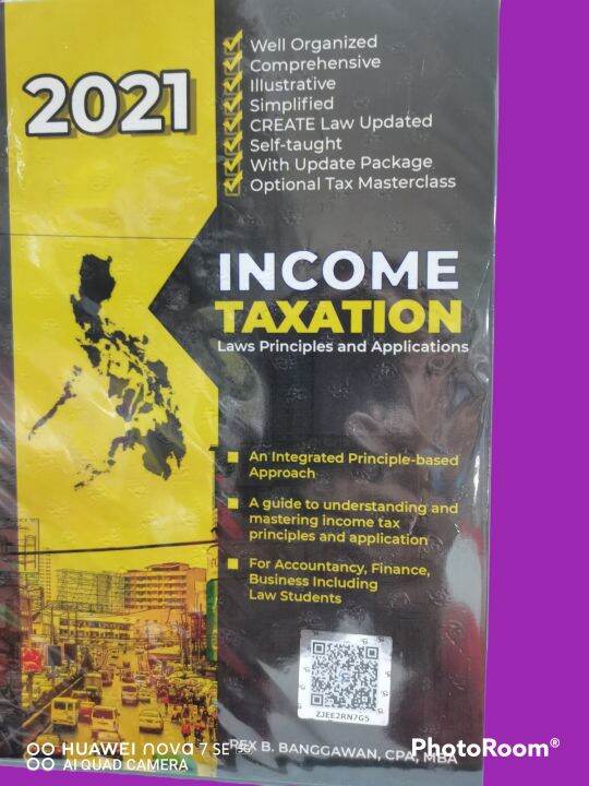 Income Taxation Law Principles And Applications, By. Rex B. Banggawan ...